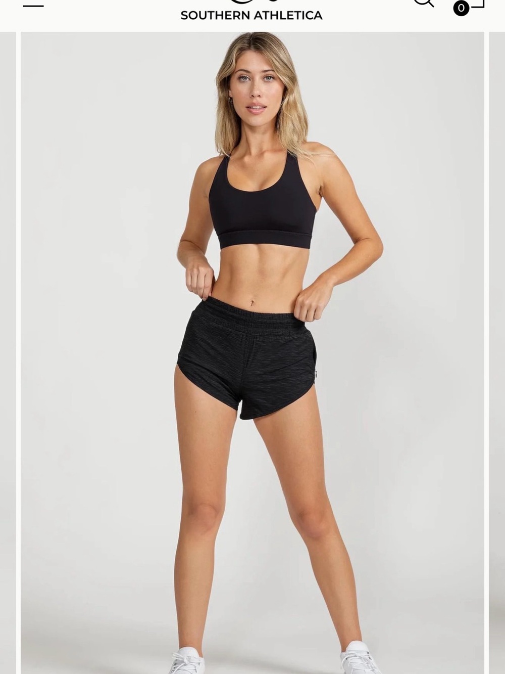 Southern Athletica Women's Elevate Short 3" in Black